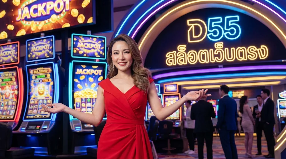 แบนเนอร์หลัก D55 สล็อตเว็บตรง คาสิโนออนไลน์ครบวงจร พร้อมโบนัสต้อนรับ