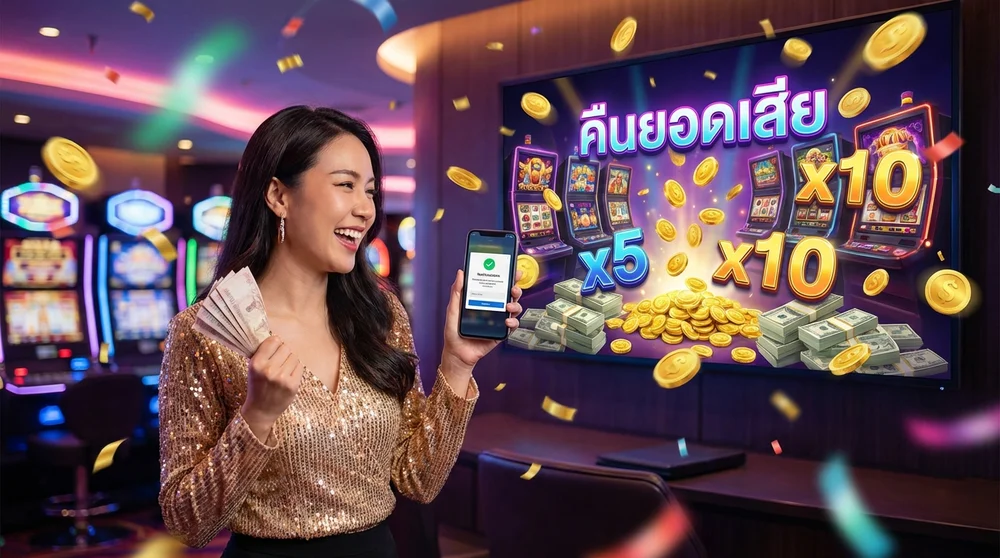 โปรโมชั่นคืนยอดเสีย D55 รับเงินคืนทุกสัปดาห์ไม่มีขั้นต่ำ